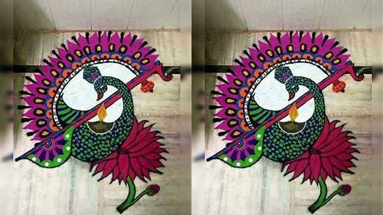 Simple Rangoli Designs for Home Images