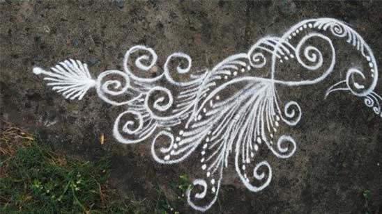 Simple Rangoli Designs with Dots
