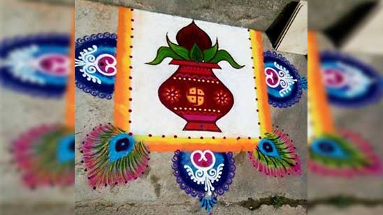 Simple and Easy Border Rangoli Designs for Home