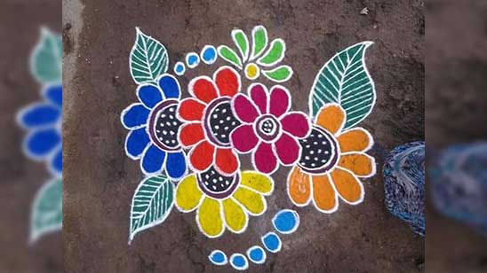 Simple and Easy Rangoli Designs for Home