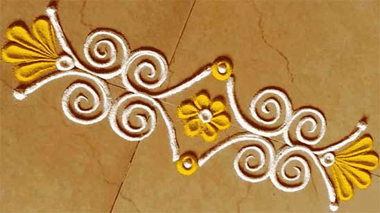 Simple and Easy Rangoli Designs for Home with Dots