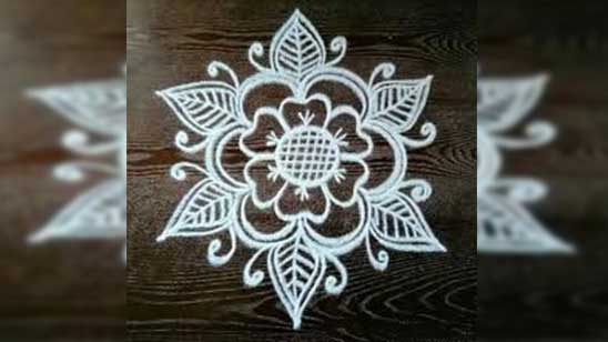 Simple and Easy Rangoli Designs for Home without Colour
