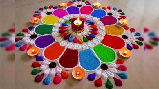Small Rangoli Designs for Daily Use with Dot