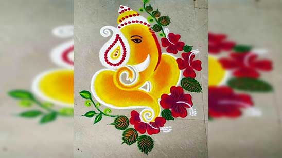 Small Rangoli Designs for Diwali
