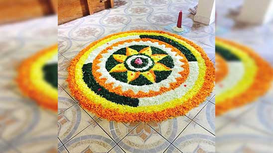 imple and Easy White Rangoli Designs for Home
