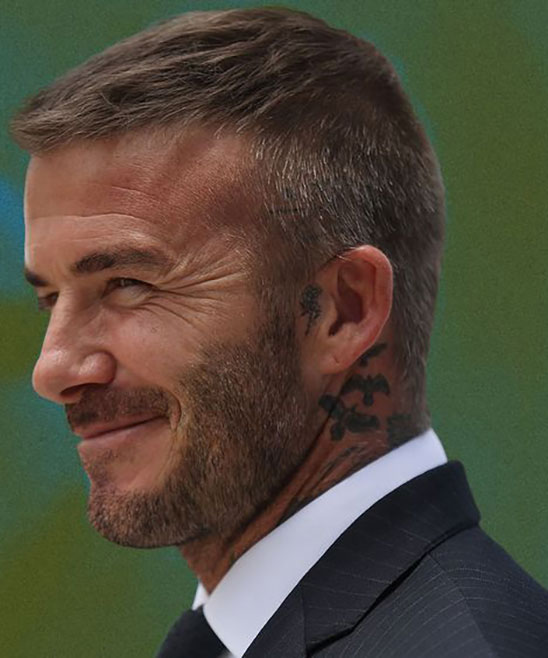 David Beckham Facial Hair Style