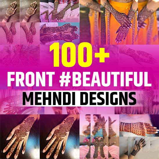 Front Mehndi Design Easy and Beautiful