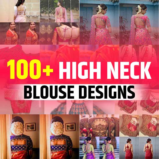 High Neck Blouse Design