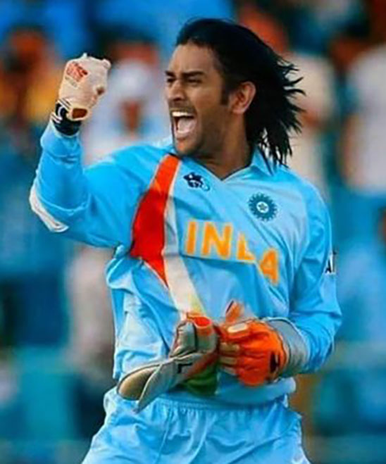Ms Dhoni New Hairstyle