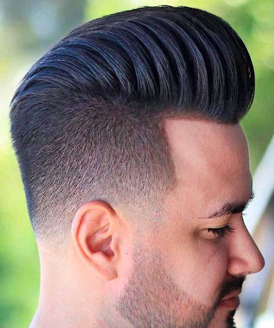 Pompadour Hairstyle for Oval Face