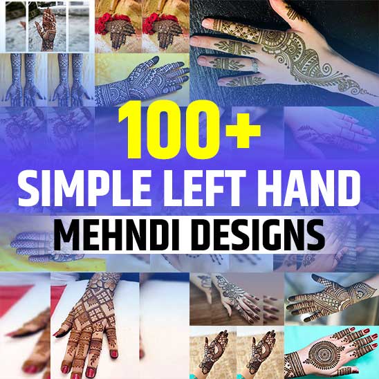 Simple Mehndi Design for Left Hand