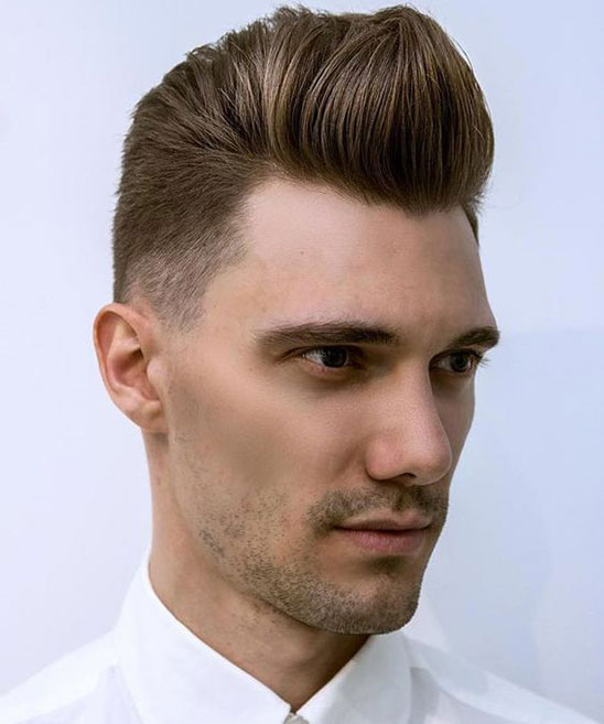Wavy Pompadour Hairstyle