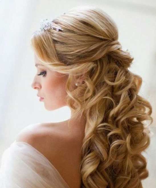 Bridal Hair Up with Tiara