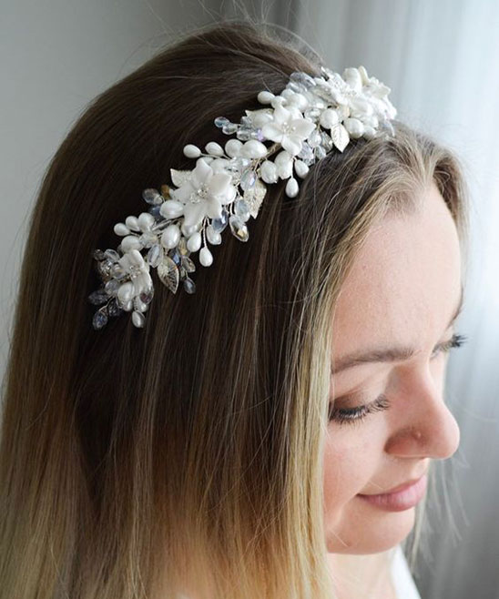 Hairstyle with Flower Tiara