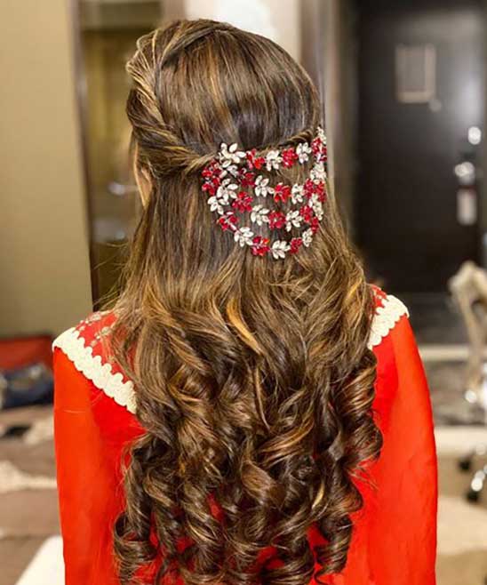 Hairstyle with Tiara Indian