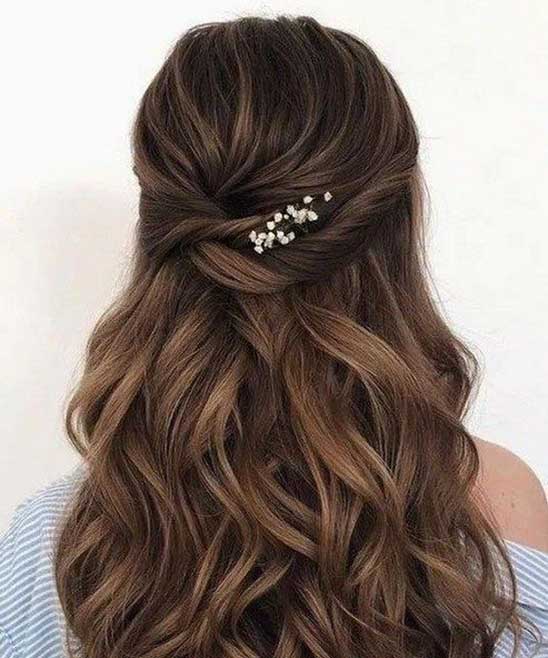 Indian Hair Style Girl Simple for Wedding