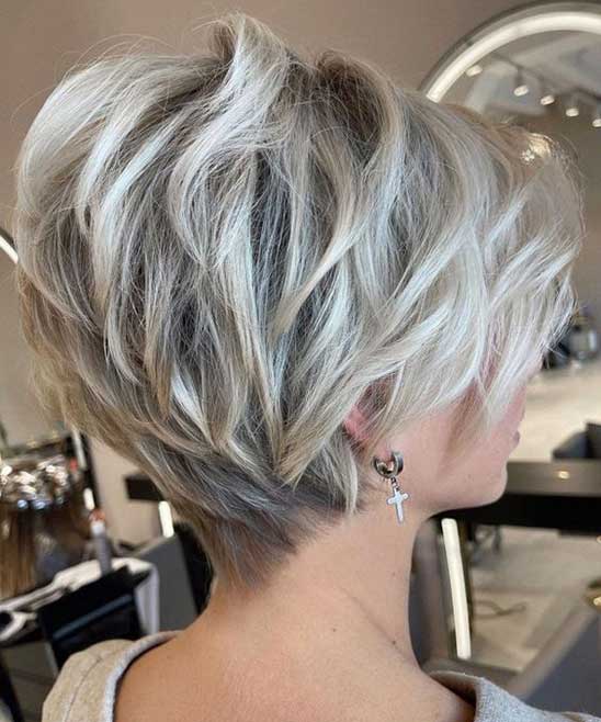 Layered Feathered Hair Short