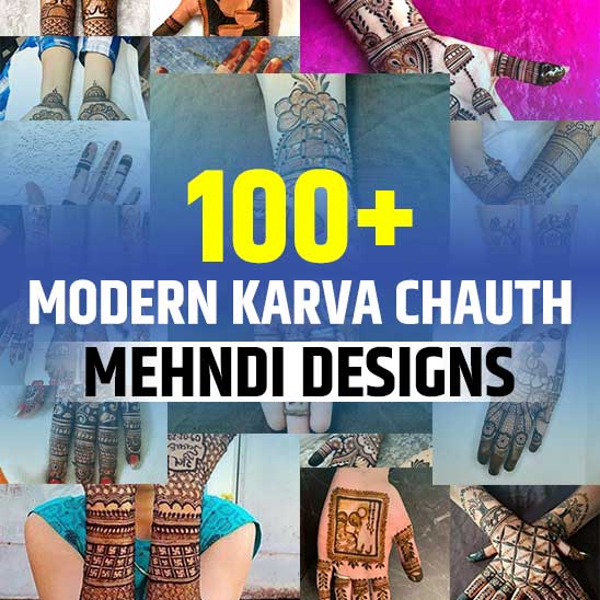 Modern Karva Chauth Mehndi Designs Photos