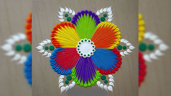 Peacock Rangoli Designs for Diwali Videos