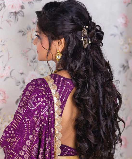 Saree Hair Style