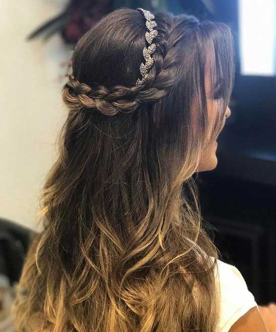 Girl hairstyles for party, ceremony or wedding