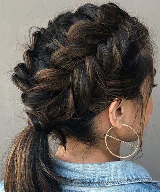 Simple Hairstyle for School Girl Short Hair