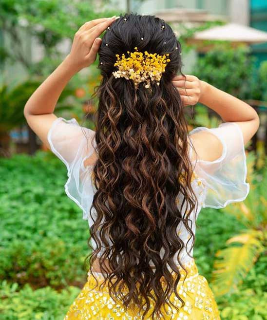 Simple Hairstyle for South Indian Wedding