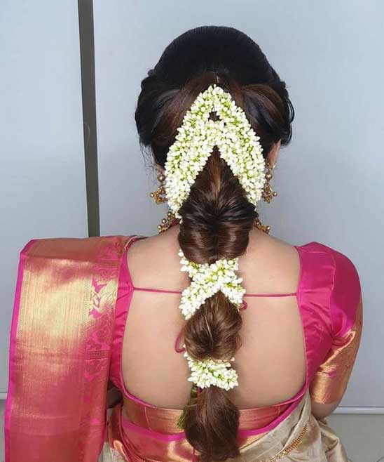Simple Hairstyles for South Indian Wedding Reception