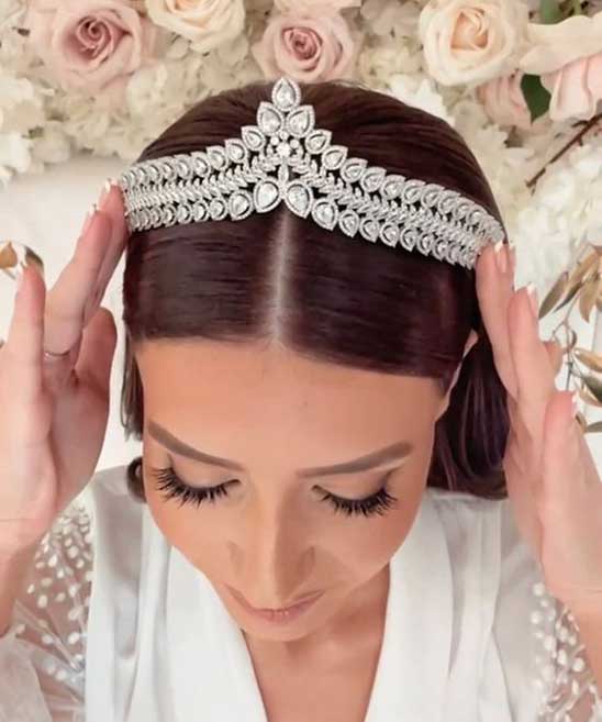 Simple Wedding Hairstyles with Tiara