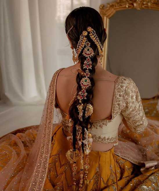 2022 South Indian Bridal Hairstyles for Reception