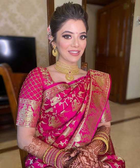 Best Hairstyle for Saree for Reception