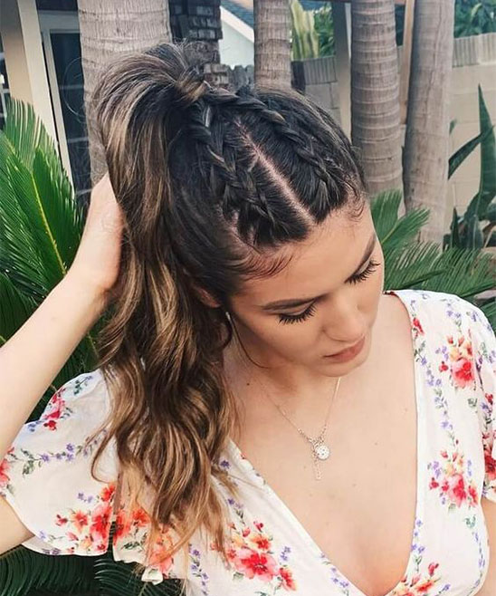 Braid Hairstyle for Indian Wedding