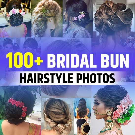 50+ Bridal Bun Hairstyle Photos (2023) Indian - TailoringinHindi