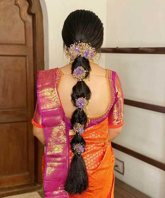Bridal Front Hairstyles for South Indian Wedding