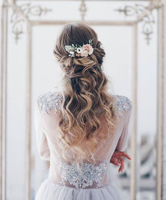 Bridal Hair Design with Flowers