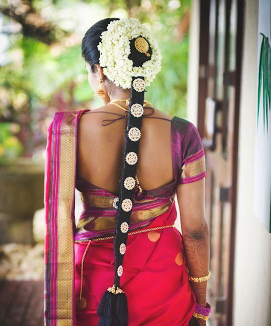 Bridal Hairstyle Hindu Kerala