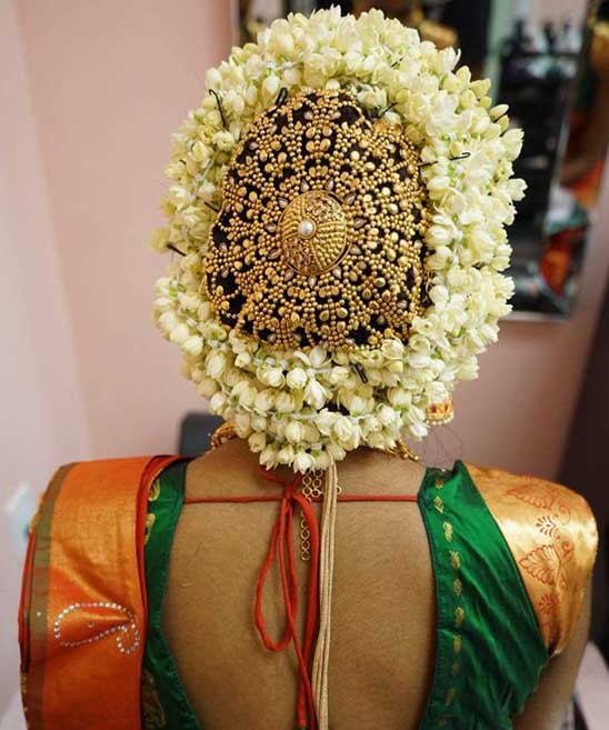 Bridal Hairstyle Traditional Kerala