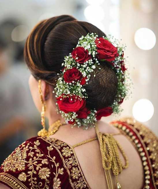Bridal Hairstyle for Lehenga