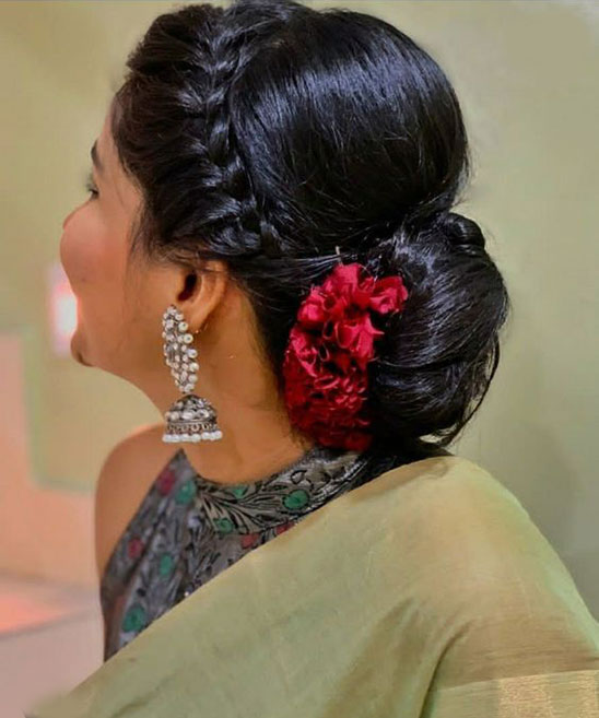 Bridal Hairstyles Low Bun with Veil