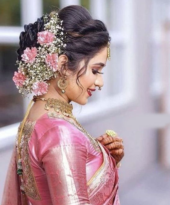 Bridal Hairstyles for South Indian Wedding Reception