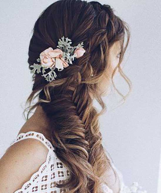 Bridal Reception Hairstyle for Long Hair