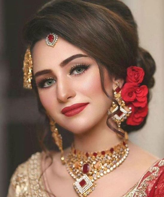 50+ Round Face Pakistani Bridal Hairstyles (2023) - TailoringinHindi