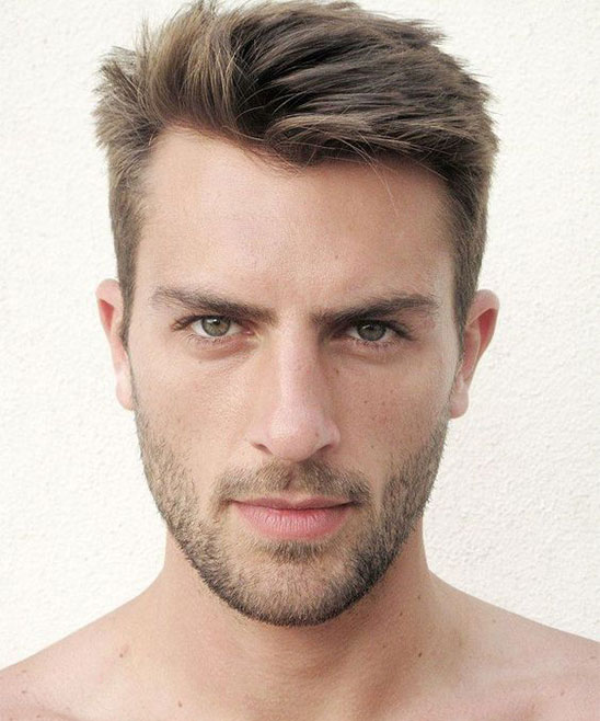 Business Hairstyle for Men Oval Face