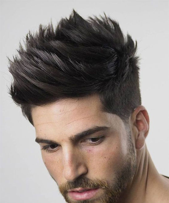 Curly Hairstyle for Oval Face Men