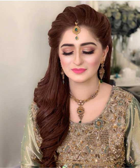 Hairstyle with Lehenga for Round Face | TikTok