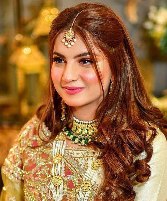 50+ Front Hairstyles for Indian Wedding Reception - TailoringinHindi