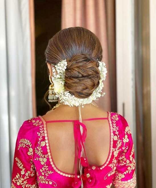 Hair Style with Saree