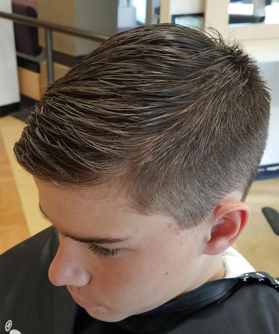 Hairstyle for Boy Kid with Straight Hairs