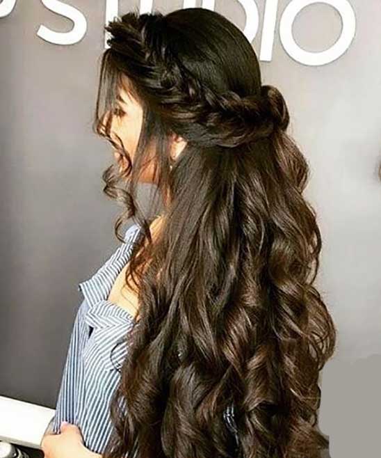 Hairstyle on Kurti for Long Hair