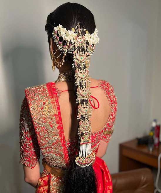 Indian Bengali Bridal Reception Makeup with Hairstyle